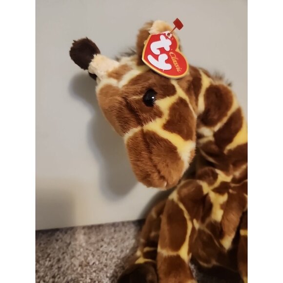 TY CLASSIC Giraffe Hightops 2003 Plush Beanie 14" Used W/ Tags RETIRED - Picture 2 of 8